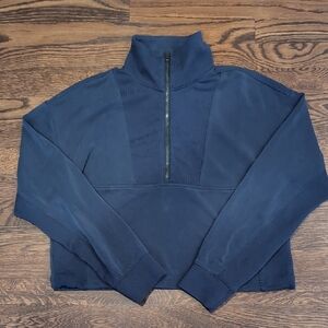 Athleta Seasoft Rib Zip-up Sweater